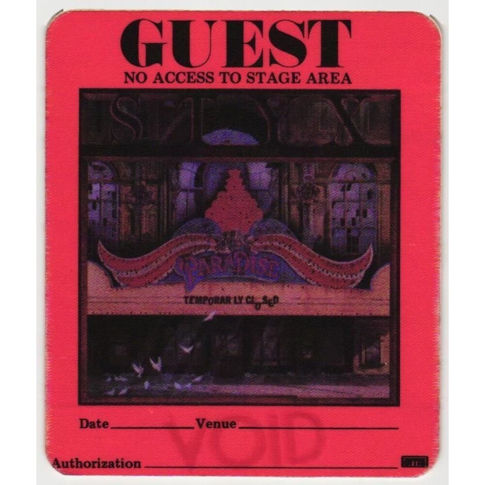 Vintage 1981 Styx Concert Backstage Pass Guest